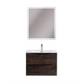 Тумба с раковиной подвесная BelBagno МАРИНА (MARINO) 70 Rovere Nature Grigio, раковина белая MARINO-CER-MINI-700-2C-SO-RNG-P;BB-8099-3-70