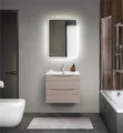Тумба с раковиной подвесная BelBagno МАРИНА (MARINO) 60 Rovere Grigio, раковина белая MARINO-CER-MINI-600-2C-SO-RG-P;BB-8099-3-60