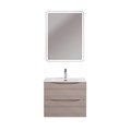 Тумба с раковиной подвесная BelBagno МАРИНА (MARINO) 60 Rovere Grigio, раковина белая MARINO-CER-MINI-600-2C-SO-RG-P;BB-8099-3-60