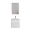 Тумба с раковиной подвесная BelBagno МАРИНА (MARINO) 50 Bianco Opaco, раковина белая MARINO-CER-MINI-500-2C-SO-BO-P;BB-8099-3-50