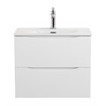 Тумба с раковиной подвесная BelBagno МАРИНА (MARINO) 50 Bianco Opaco, раковина белая MARINO-CER-MINI-500-2C-SO-BO-P;BB-8099-3-50
