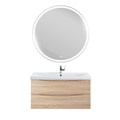 Тумба с раковиной подвесная BelBagno МАРИНА (MARINO) 90 Rovere Bianco, раковина белая MARINO-CER-900-2C-SO-WO-P