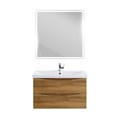 Тумба с раковиной подвесная BelBagno МАРИНА (MARINO) 80 Rovere Rustico, раковина белая MARINO-CER-800-2C-SO-RR-P