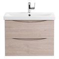 Тумба с раковиной подвесная BelBagno МАРИНА (MARINO) 60 Rovere Grigio, раковина белая MARINO-CER-600-2C-SO-RG-P;BB-0320-60-LVB