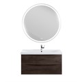 Тумба с раковиной подвесная BelBagno МАРИНА (MARINO) 100 Rovere Nature Grigio, раковина белая MARINO-CER-1000-2C-SO-RNG-P
