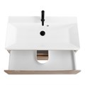 Тумба с раковиной подвесная BelBagno МАРИНА (MARINO) 90 Rovere Bianco, раковина белая MARINO-900-2C-SO-WO-P;BB900/450-LV-MR-AST