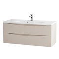 Тумба с раковиной подвесная BelBagno МАРИНА (MARINO) 120 Crema Opaco, раковина белая MARINO-1200-2C-SO-CO-P;BB1200/450-LV-MR-PR