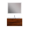 Тумба с раковиной подвесная BelBagno МАРИНА (MARINO) 100 Rovere Cillegio, раковина белая BB1000/450-LV-MR-FT MARINO-1000-2C-SO-RC-P;BB1000/450-LV-MR-FT