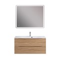 Тумба с раковиной подвесная BelBagno МАРИНА (MARINO)100 Rovere Bianco, раковина белая BB1000/450-LV-MR-FT MARINO-1000-2C-SO-WO-P;BB1000/450-LV-MR-FT