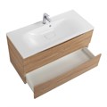 Тумба с раковиной подвесная BelBagno МАРИНА (MARINO)100 Rovere Bianco, раковина белая BB1000/450-LV-MR-FT MARINO-1000-2C-SO-WO-P;BB1000/450-LV-MR-FT