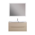 Тумба с раковиной подвесная BelBagno МАРИНА (MARINO) 100 Crema Opaco, раковина белая BB1000/450-LV-MR-FT MARINO-1000-2C-SO-CO-P;BB1000/450-LV-MR-FT
