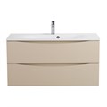 Тумба с раковиной подвесная BelBagno МАРИНА (MARINO) 100 Crema Opaco, раковина белая BB1000/450-LV-MR-FT MARINO-1000-2C-SO-CO-P;BB1000/450-LV-MR-FT