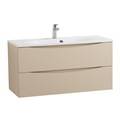 Тумба с раковиной подвесная BelBagno МАРИНА (MARINO) 100 Crema Opaco, раковина белая BB1000/450-LV-MR-FT MARINO-1000-2C-SO-CO-P;BB1000/450-LV-MR-FT