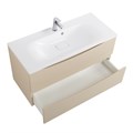 Тумба с раковиной подвесная BelBagno МАРИНА (MARINO) 100 Crema Opaco, раковина белая BB1000/450-LV-MR-FT MARINO-1000-2C-SO-CO-P;BB1000/450-LV-MR-FT