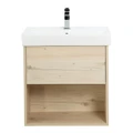 Тумба с раковиной подвесная с одним ящиком BelBagno НЕОН (NEON) 60 Pino Bianco, раковина белая NEON-600-1C-SO-PB;19060
