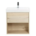 Тумба с раковиной подвесная с одним ящиком BelBagno НЕОН (NEON) 60 Pino Bianco, раковина белая NEON-600-1C-SO-PB;19060