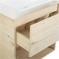 Тумба с раковиной подвесная с одним ящиком BelBagno НЕОН (NEON) 60 Pino Bianco, раковина белая NEON-600-1C-SO-PB;19060