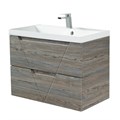Тумба с раковиной подвесная BelBagno ПОБЕДА (VITTORIA) 90 Pino, раковина белая VITTORIA-900-2C-SO-PINO-P;BB900/450-LV-MR-AST