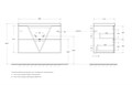 Тумба с раковиной подвесная BelBagno ПОБЕДА (VITTORIA) 90 Grigio Opaco, раковина белая VITTORIA-900-2C-SO-GO-P;BB900/450-LV-MR-AST