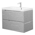 Тумба с раковиной подвесная BelBagno ПОБЕДА (VITTORIA) 80 Toros Bianco, раковина белая VITTORIA-800-2C-SO-TB-P;BB800/450-LV-MR-AST