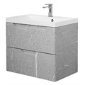 Тумба с раковиной подвесная BelBagno ПОБЕДА (VITTORIA) 70 Toros Bianco, раковина белая VITTORIA-700-2C-SO-TB-P;BB700/450-LV-MR-AST