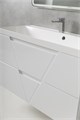 Тумба с раковиной подвесная BelBagno ПОБЕДА (VITTORIA) 100 Bianco Lucido, раковина белая VITTORIA-1000-2C-SO-BL;BB1000/450-LV-MR-AST