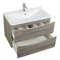 Тумба с раковиной подвесная BelBagno ИСТОЧНИК (ACQUA) 90 Pino Scania, раковина белая ACQUA-900-2C-SO-PS;BB900/455-LV-MR-ALR