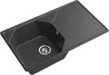 GRANFEST Мойка композит UNIQUE, GF-U-840L, чаш+кр 840*500, графит U-840L графит
