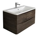 Тумба с раковиной подвесная BelBagno ИСТОЧНИК (ACQUA) 80 Rovere Nature Grigio, раковина белая ACQUA-800-2C-SO-RNG;BB800/455-LV-MR-ALR