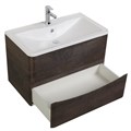Тумба с раковиной подвесная BelBagno ИСТОЧНИК (ACQUA) 80 Rovere Nature Grigio, раковина белая ACQUA-800-2C-SO-RNG;BB800/455-LV-MR-ALR