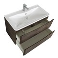 Тумба с раковиной подвесная BelBagno ИСТОЧНИК (ACQUA) 80 Rovere Nature Grigio, раковина белая ACQUA-800-2C-SO-RNG;BB800/455-LV-MR-ALR