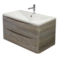 Тумба с раковиной подвесная BelBagno ИСТОЧНИК (ACQUA) 80 Pino Scania, раковина белая ACQUA-800-2C-SO-PS;BB800/455-LV-MR-ALR