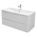 Тумба с раковиной подвесная BelBagno ИСТОЧНИК (ACQUA) 80 Bianco Lucido, раковина белая ACQUA-800-2C-SO-BL;BB800/455-LV-MR-ALR