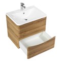 Тумба с раковиной подвесная BelBagno ИСТОЧНИК (ACQUA) 60 Rovere Rustico, раковина белая ACQUA-600-2C-SO-RR;BB900/455-LV-MR-ALR