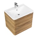 Тумба с раковиной подвесная BelBagno ИСТОЧНИК (ACQUA) 60 Rovere Rustico, раковина белая ACQUA-600-2C-SO-RR;BB900/455-LV-MR-ALR