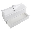 Тумба с раковиной подвесная BelBagno ИСТОЧНИК (ACQUA) 120 Bianco Lucido, раковина белая ACQUA-1200-2C-SO-BL;BB1200/455-LV-MR-ALR
