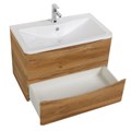 Тумба с раковиной подвесная BelBagno ИСТОЧНИК (ACQUA) 100 Rovere Rustico, раковина белая ACQUA-1000-2C-SO-RR;BB1000/455-LV-MR-ALR