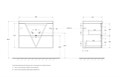 Тумба с раковиной подвесная BelBagno ПОБЕДА (VITTORIA) 80 Pino, раковина белая VITTORIA-800-2C-SO-PINO-P;BB800/450-LV-MR-AST