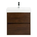 Тумба с раковиной подвесная BelBagno НЕОН (NEON) 60 Rovere Scuro, раковина белая NEON-600-2C-SO-RS;19060