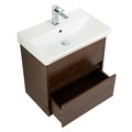 Тумба с раковиной подвесная BelBagno НЕОН (NEON) 60 Rovere Scuro, раковина белая NEON-600-2C-SO-RS;19060