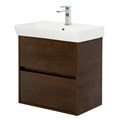 Тумба с раковиной подвесная BelBagno НЕОН (NEON) 50 Rovere Scuro, раковина белая NEON-500-2C-SO-RS;19050