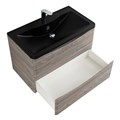 Тумба с раковиной подвесная BelBagno ИСТОЧНИК (ACQUA) 80 Pino Scania, раковина чёрная ACQUA-800-2C-SO-PS;BB800/455-LV-ART-ALR-NERO
