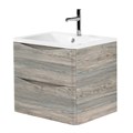 Тумба с раковиной подвесная BelBagno ИСТОЧНИК (ACQUA) 70 Pino Scania, раковина белая ACQUA-700-2C-SO-PS;BB700/455-LV-MR-ALR