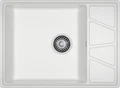GRANFEST Мойка композит VERTEX, GF-V-680L, чаш+кр 680*500, иней V-680L иней