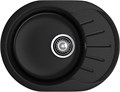 GRANFEST Мойка композит RONDO GF-R--580L  чаша с крылом 579*445мм  черный арт.GF- R-580L черный - фото 44944