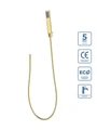 LUCE Ручной душ со шлангом и держателем, золото, LUC-DFS-ORO LUC-DFS-ORO