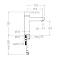 Смеситель для раковины DRAKO 3304 3304