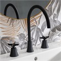 Смеситель для раковины на 3 отверстия ADAGIO 914201NM чёрный 914201NM