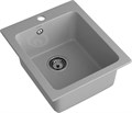 GRANFEST Мойка композит PRACTIK GF-P--505 1-чаш. 427*505 мм серый арт.GF- P-505 серый