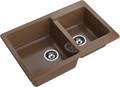 GRANFEST Мойка композит PRACTIK GF-P--780K 2 чаши 780*510 мм терракот арт.GF- P-780K терракот